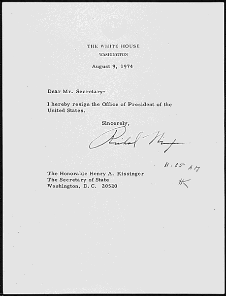 Nixon+resignation+letter